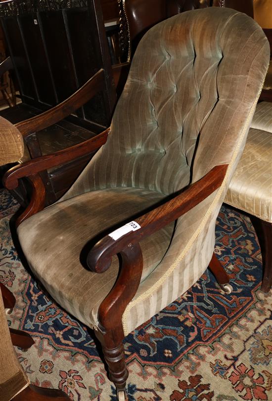 Spoonback armchair